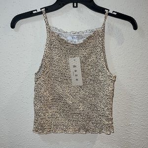 Scrunched Ruffle Tank Top